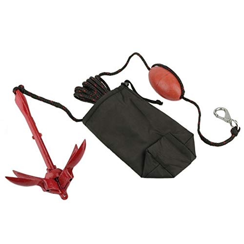 Fenteer Kit De Ancla Flotante Para Kayak Y Barcos De Pesca: Paracaídas Marino De PVC Con Cuerda De 9m (30ft) | Estabilizador De Corriente
