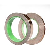 FREELY Copper Foil Tape, for Guitar &amp; EMI Shielding, Soldering, Slug Repellent, Craft, Decorative - STRONG CONDUCTIVE ADHESIVE - 2 Pack (1 Inch x 15 Yards &amp; 1/4 Inch x 40 Yards)