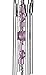Woodstock Chimes Signature Collection, Gem Drop Chime, 10'' Rose Décor Designs - Small Chimes Wind Chimes for Outdoor, Patio, Home or Garden Décor (GEMRO)