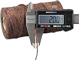 G2PLUS Jute String Twine 2MM 100M Natural Garden Rope 3 Ply for DIY Craft view 2