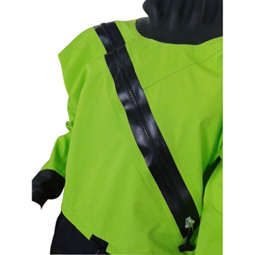 Hongwo Dry Suit for Men Drysuits for Kayaking with Front Relief Zip and Soft Socks in Cold Water-Green-L