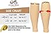 2 PAIRS Calf Compression Sleeve for Men & Women, Best Footless Socks for Shin Splints & Leg Cramps, Calves Circulation Remedy, Support Stockings, Running, Basketball Lycra Tights - ALL BEIGE L/XL