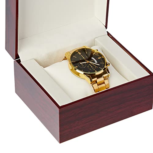 LETURE Wooden Single Watch Cases for Men Women, Wood Wrist Watch Bangle Gift Box with Pillow