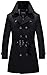 Sawadikaa Men's Single-Breasted Cotton Lightweight Jacket Windbreaker Wind Trench Coat Bomber Jacket