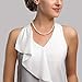 THE PEARL SOURCE 14K Gold 7-8mm AAA Quality White Freshwater Cultured Pearl Choker Necklace for Women in 16