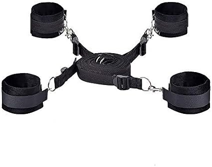 Amazon Com Adult Bed Set With Soft And Comfortable Wrist Straps Cuffs Women Couples Toy Black Nylon Support Sling Straps Black Health Personal Care