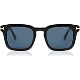 Tom Ford - FT0751 Shiny Black Square Men Sunglasses - 50mm