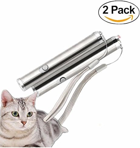 Pet Cat Catch the LED Light Interactive Exercise Toy Cat Training Tool (2 pack) By IFaxnn