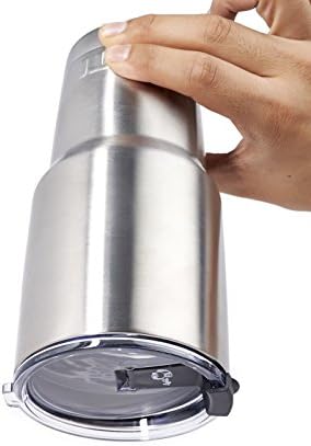ACUTAL REAL Spill &amp; Leak Proof &amp; Straw Friendly Air Tight Tough Plastic Premium Lid Fits YETI, RTIC, BOSS, OZARK TRAIL &amp; Universal Fit For Most 20 &amp; 10 OZ