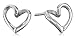 Sterling Silver Open Heart Post Earrings
