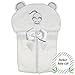 Liname Organic Bamboo Hooded Baby Towel Ultra Soft, Thick & Extra Absorbent - Extra Large Bath Towel for Infants & Toddlers - Keeps Your Baby Warm & Cosy (Mouse)