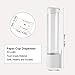 FTVOGUE Paper Cups Dispenser 7.5cm Long Anti Dust Plastic Holder 50 Cups Convenient Container