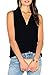 Fixmatti Girl 2017 Summer Fashion V Neck Sleeveless Satin Loose Fit Blouse Shirt