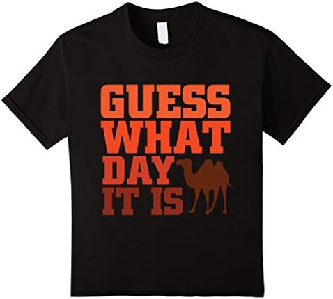 unisex-child Guess What Day it is Hump Day Shirts  12 Black