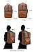 WITZMAN Men Canvas Backpack Large Travel Backpack Rucksack Casual Daypack Duffel Laptop Bag 6617 (23 inch, Brown)