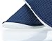 LUXEHOME Disposable Slippers, Closed Toe Comfort Waffle Guest Spa Slippers, 2 Size Slippers Fit Most Women and Men, Navy Blue and White, 5 Pairs