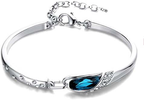 Sterling Silver Plated Cuff Bangle Bracelet Fashion Jewlry