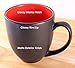 ITI Ceramic Bistro Hilo Coffee Mugs with Pan Scraper, 14 Ounce (6-Pack, Assorted)