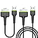 30-Pin to USB Sync and Charging Cables for Apple iPhone 4/4s, iPhone 3G/3GS, iPad 1/2/3, iPod1/2/3/4 -2 PCS (Black)