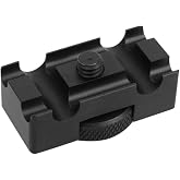 Foto&amp;Tech Cable Clamp Aluminum Alloy Tether Cable DSLR Camera Digital USB Cable Lock Clip Clamp Cable Connection and Port Protector with 4 Grooves &frac14;-in Screw &amp; Tripod Mount for Tethered Photography