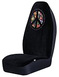 Peace Universal Bucket Seat Cover-Black