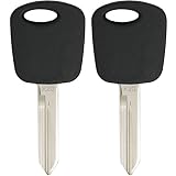 Keyless2Go New Uncut Replacement Transponder Ignition Car Key H72 (2 Pack)