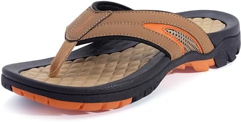 Amazon.com | ZURIN Mens Flip Flops Beach Sandals for Men 