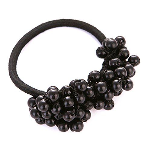 CH Women Korean Hair Accessories Pearls Hair Band Headbands Elastic Headdress (Color1) - Thumbnail 2