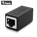RJ45 Coupler in-Line Coupler Cat7 Cat6 Cat5 Cat5e Network Cable Extender Adapter, Support 100BASE-TX (1 Pack)