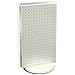 Azar 700513-WHT Pegboard Two-Sided Counter Display, Translucent Pegboard, White