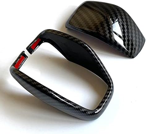 Peopop for Toyota RAV4 Carbon Fiber ABS Gear Shift Knob Cover Trim Fit for Toyota RAV4 2019 2020 2021: Home Improvement