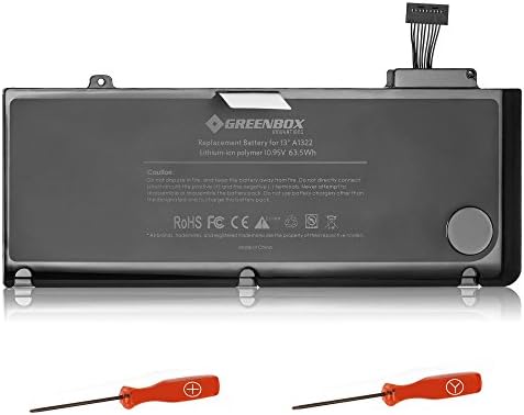 GreenBox Replacement Laptop Battery for [Apple MacBook Pro 13 inch] - (Mid 2009, Mid 2010, Early 2011, Late 2011, Mid 2012), fit A1278, A1322, MC724LL/A - [Advanced Version with 18 Months Warranty]
