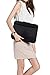 Kroo Tablet Sleeve Messenger Bag with Shoulder Strap Neoprene Protective Cover Case (Classic Black)