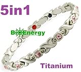 Magnetic Energy Germanium Armband Power Bracelet Health Bio Magnet 5in1 Lady's 312