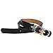 MoYoTo Womens 1.10″Wide Genuine Leather Fashion Designer Buckle Thin Belts For Dresses (Black)