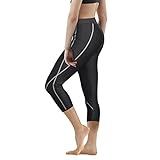 Women Neoprene Sauna Slimming Pants Hot Thermo Sweat Body Shaper Capri for Weight Loss Burning Fat