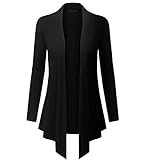 Dutebare Womens Open Front Cardigan Long Sleeve Lightweight Draped Cardigans