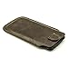 Dockem iPhone SE Wallet Sleeve Vintage Synthetic Leather Card Case: Ultra Slim Professional Executive Pouch Cover with 2 Card Holder Slots: fits iPhone SE, iPhone 5, iPhone 5S (Brown)