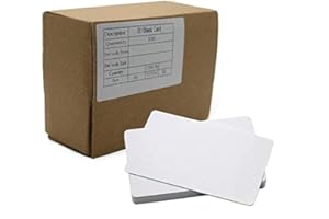 Gialer 100pack Contactless 125kHz RFID Proximity ID Cards IC Smart Intelligent Card 0.8mm Thick for Access Control System & Time Attandance & Door Entry Access TK4100 EM4100 Read Only