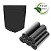 4-6 Gallon Recycled Trash Bags Biodegradable Trash Bags Compostable Garbage bags Recycling bags Degradable Waste basket Liners Bags for Bathroom Kitchen Bedroom Living Room Office (Black, 100 Counts)