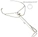 Bienvenu 1 Pair Boho Vintage Crystal Bead Tassel Anklet Bridal Wedding Pool Party Accessories Set,Golden