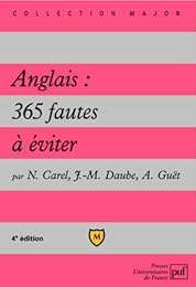 Anglais, 365 fautes à éviter