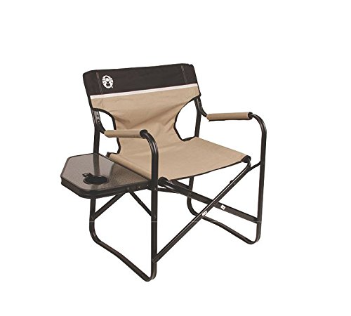 Coleman Portable Deck Chair with Side Table - Import It All