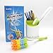 ZOEMO 15Pcs Food Grade Multipurpose Cleaning Brush Set with Drainer Organizer, Lab Cleaning Brushes, Include Straw Brush|Nipple Cleaner|Narrow Neck Bottle Brush|Blind Duster|Pipe Cleaner