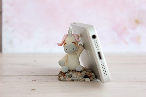 Phone holder, clay Stand, IPhone Holder, unicorn stand, Cell Phone Stand, SmartPhone Holder, eBook Reader Stands - Thumbnail 4