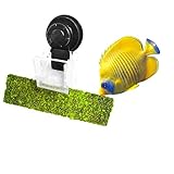 SunGrow Aquarium Clip – Ideal for Feeding Grazing Fishes - Holds Veggies, Algae, Seaweed Sheets, Betta Bed, Feeding Accessories – Plastic, No Metal Parts – 100% Fish Safe