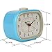 Lily's Home Quiet Non-Ticking Silent Quartz Vintage/Retro Inspired Analog Alarm Clock - Blue