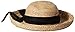 Scala Women's Crocheted Crown Raffia Hat