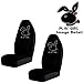 LA Auto Gear Play Girl Bunny Gem Crystal Studded Rhinestone Bling Car Truck SUV Floor Mats Bucket & Bench Seat Covers - Combo Kit Gift Set - 8PC