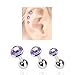 3 Pack Tragus Helix Purple CZ Studs 316L Surgical Steel Ear Cartilage Jewelry 16G